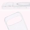 Etui z pierścieniem magnetycznym Bizon Case CrystalO do Google Pixel 10 / 10 Pro, przezroczyste