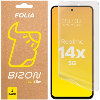 Folia matowa Bizon Glass Film Sun Duo do Realme 14x 5G, 2 sztuki