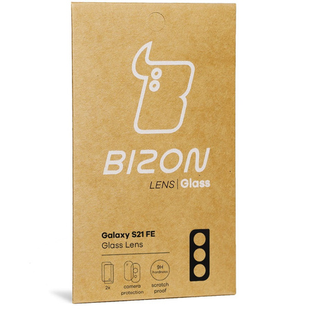 Szkło na aparat Bizon Glass Silk Lens dla Galaxy S21 FE, 2 sztuki