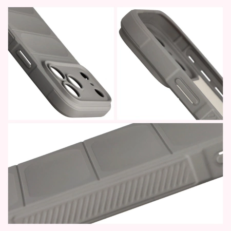 Pancerne etui Bizon Case Tur do iPhone 17 Pro Max, jasnoszare