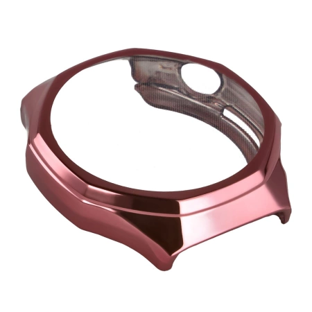 Etui z osłoną ekranu Bizon Case Watch Felipe do Huawei Watch GT6 Pro 46 mm, różowe