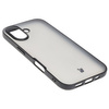 Etui Bizon Case Angelo do iPhone 16, półprzezroczyste z czarną ramką