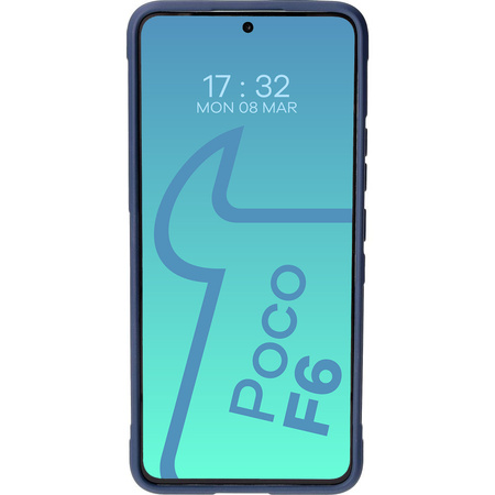 Pancerne etui Bizon Case Tur do Xiaomi Poco F6, granatowe