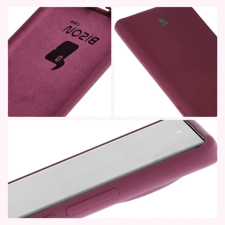 Silikonowe etui Bizon Soft Case do Tecno Spark 20 Pro+, ciemnofioletowe