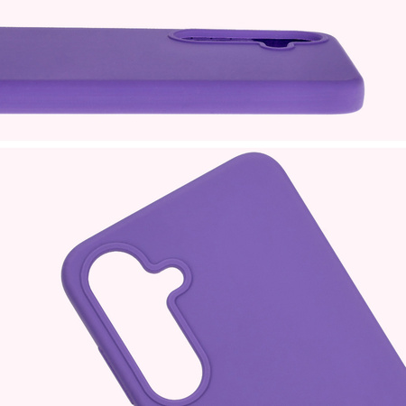 Silikonowe etui Bizon Soft Case do Galaxy S25 Plus, fioletowe