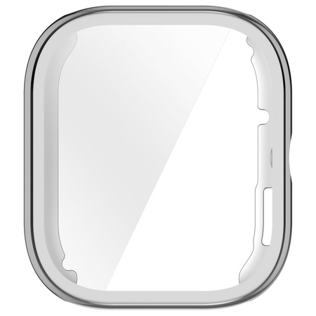 Etui z osłoną ekranu Bizon Case Watch Felipe do Xiaomi Redmi Watch 5, srebrne