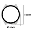 Etui ze szkłem do zegarka Bizon Case+Glass Watch do Huawei Watch GT6 46 mm, matowe srebrne
