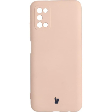 Etui Bizon Case Silicone do Galaxy A03S, jasnoróżowe