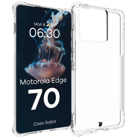 Elastyczne etui Bizon Case Salpa do Motorola Edge 70, przezroczyste