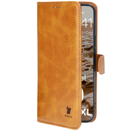 Etui Bizon Case Pocket do Google Pixel 9 Pro XL, brązowe
