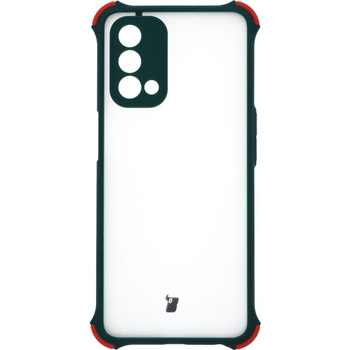 Etui Bizon Case AntiShock Hybrid do Oppo A93 5G / OnePlus Nord N200 5G, ciemnozielone