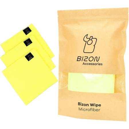 Zestaw ściereczek z mikrofibry Bizon Wipe Trio 35 x 35 cm, 3 sztuki, żółte