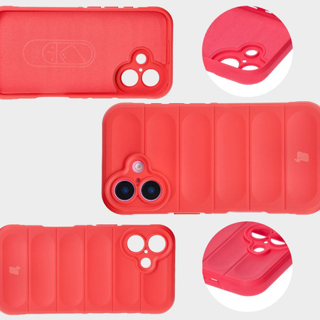 Pancerne etui Bizon Case Tur do iPhone 16, czerwone