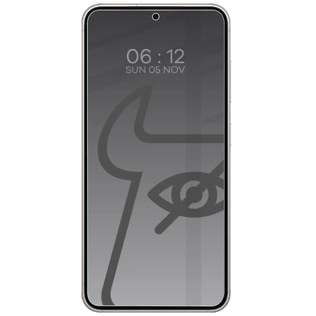 Prywatyzujące szkło hartowane Bizon Glass Clear Shadow Duo do Galaxy S23, przyciemniane, 2 sztuki