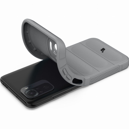 Pancerne etui Bizon Case Tur do Xiaomi Pocophone M5s / Xiaomi Redmi Note 10 / 10s, jasnoszare