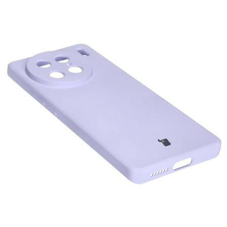 Etui Bizon Case Silicone Sq do VIVO X90 Pro, jasnofioletowe