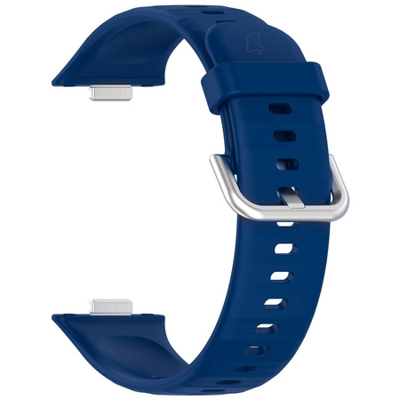 Pasek Bizon Strap Watch Silicone Pro SR do Huawei Watch Fit 4 / 4 Pro / 3, granatowy