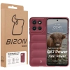 Pancerne etui Bizon Case Tur do Motorola Moto G57 Power / G67 Power, burgundowe