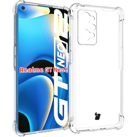 Etui + 2x szkło Bizon Case Clear Pack do Realme GT2 / GT Neo 2 / GT Neo 3T, przezroczyste