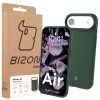 Silikonowe etui Bizon Soft Case do iPhone Air, ciemnozielone