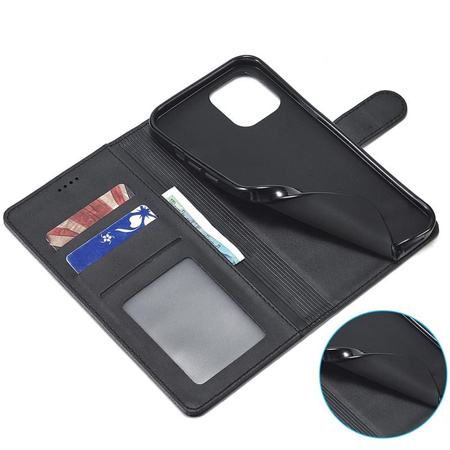 Etui Bizon Case Wallet do iPhone 12 Pro Max, czarne