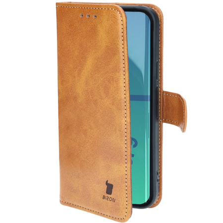 Etui z klapką Bizon Case Pocket do Google Pixel 9 / 9 Pro, brązowe