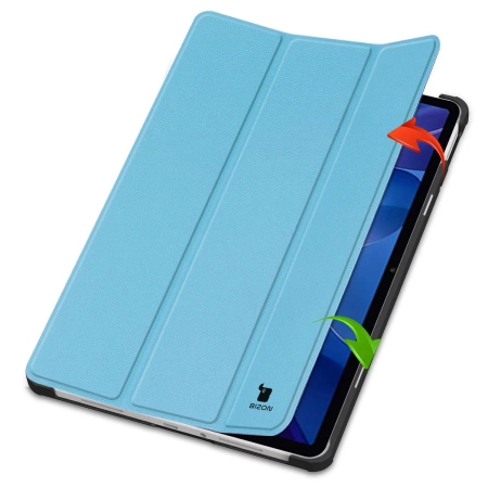 Etui z klapką Bizon Case Tab Croc do Xiaomi Redmi Pad 2, błękitne