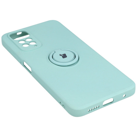 Etui Bizon Case Silicone Ring do Xiaomi Redmi Note 11 / 11S, turkusowe