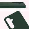 Silikonowe etui Bizon Soft Case do Galaxy S25 Plus, ciemnozielone