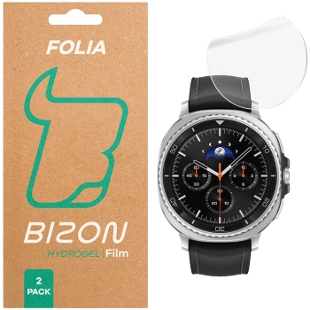 Folia hydrożelowa na ekran Bizon Glass Watch Hydrogel Duo do Galaxy Watch 8 Classic 46 mm, 2 sztuki