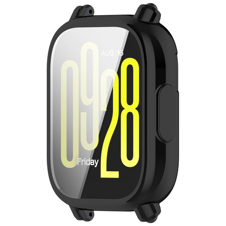 Etui z osłoną ekranu Bizon Case Watch Felipe do Xiaomi Redmi Watch 5 Active, czarne
