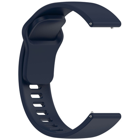 Pasek silikonowy do smartwatcha, Bizon Strap Watch Silicone Pro H, Quick Release 22 mm, granatowy