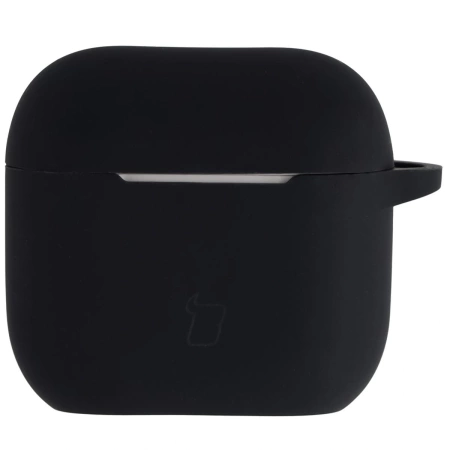 Silikonowe etui z karabińczykiem Bizon Case Headphone Silicone do AirPods 4, czarne