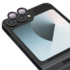 Szkło hartowane na aparat z aplikatorem Bizon Glass Snap Lens do Galaxy Z Flip6, 1 zestaw, czarna ramka