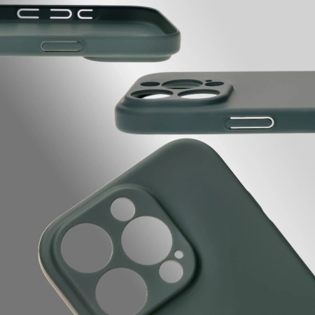 Etui Bizon Case Łupka do iPhone 16 Pro, zielone