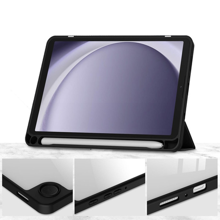 Etui Bizon Case Tab Clear Matt do Galaxy Tab A9, czarne