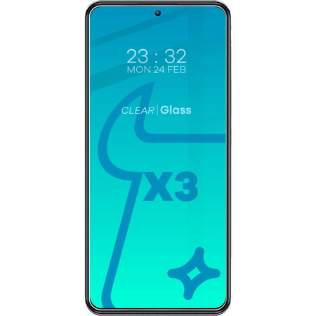 3x Szkło hartowane + szybka na aparat Bizon Glass Clear 2 Pack do Xiaomi 12T