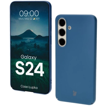 Etui Bizon Case Łupka do Galaxy S24, niebieskie