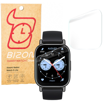 Folia hydrożelowa na ekran Bizon Glass Watch Hydrogel Duo do Xiaomi Redmi Watch 5 Lite, 2 sztuki