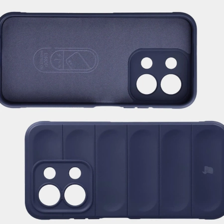 Pancerne etui Bizon Case Tur do Xiaomi Redmi 15C 4G / 5G / POCO C85 4G, granatowe