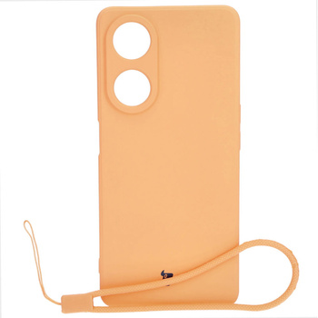 Etui Bizon Case Silicone Sq do Oppo A98 5G, pomarańczowe