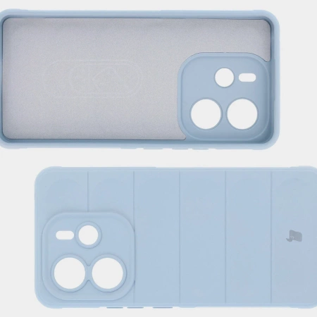 Pancerne etui Bizon Case Tur do Xiaomi Redmi Note 14 4G, jasnoniebieskie