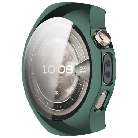 Etui z osłoną ekranu Bizon Case Watch Felipe do Huawei Watch 5 42mm, zielone