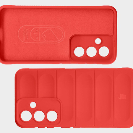 Pancerne etui Bizon Case Tur do Galaxy S25 Plus, czerwone