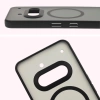 Etui z pierścieniem magnetycznym Bizon Case MatteO do Nothing Phone (3a), przydymione-czarne