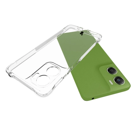 Elastyczne etui + 2x folia na ekran Bizon Case Clear Pack do Motorola Moto G06 4G / G06 Power 4G