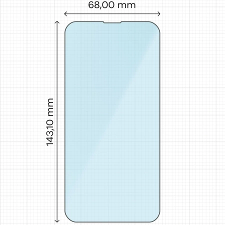 Szkło ochronne 2.5D Bizon Smart Glass do iPhone 16e / 14 / 13 Pro / 13, 3 sztuki