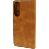 Etui z klapką Bizon Case Pocket do Galaxy S25 Edge, brązowe