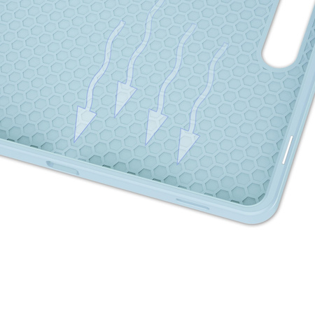 Etui Bizon Case Tab Lizard do Galaxy Tab S9, błękitne