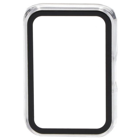 Etui Bizon Case+Glass Watch do Galaxy Fit 3, przezroczyste